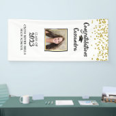 Banderoles Confetti Brush Script Photo Graduation Door (Salon professionnel)