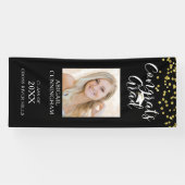Banderoles Confetti moderne Script GRAGRAS GRAD Photo Noir (Horizontal)