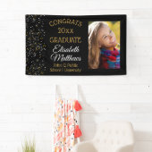 Banderoles Confetti Photo Félicats Nom du diplômé | École (En situation)