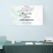 Banderoles Confirmation de l'eucalyptus Rose violet rustique (Salon professionnel)