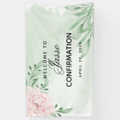 Banderoles Confirmation du feuillage rose Eucalyptus (Vertical)