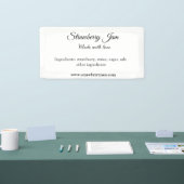 Banderoles Confiture de fraise maison faite avec amour ajoute (Salon professionnel)