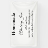 Banderoles Confiture de myrtille maison faite avec amour ajou (Vertical)