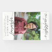 Banderoles Congratations modernes Script de retraite Photo (Horizontal)