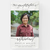 Banderoles Congratations modernes Script de retraite Photo (Vertical)