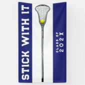 Banderoles Congrats d'équipe de crosse (Vertical)