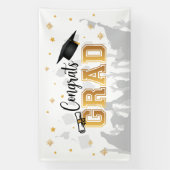 Banderoles Congrats GRAD banner backdrop graduation (Verticale)