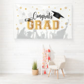 Banderoles Congrats GRAD banner backdrop graduation (Insitu)