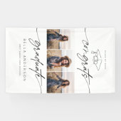 Banderoles Congrats Modernes Diplôme Script 3 Photo (Horizontal)