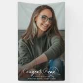 Banderoles Congrats Modernes Grad Grad Grad Graduation Script (Vertical)