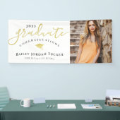 Banderoles Congratulations Script Black Gold Photo (Salon professionnel)