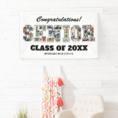 Banderoles Congratulations Senior Graduation Photo Collage (En situation)