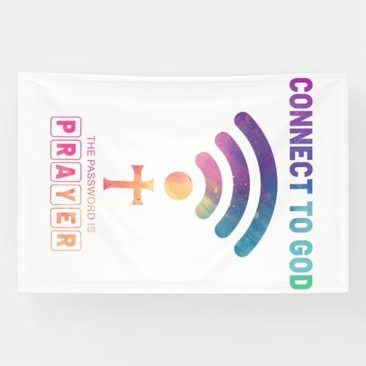 Banderoles Connected by Prayer (Horizontal)