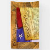 Banderoles Constitution américaine Nous le peuple (Vertical)