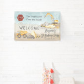 Banderoles Construction Dump Truck Boy fête le 1er anniversai (Insitu)