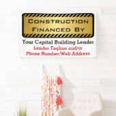 Banderoles Construction Financée Par Le Panneau Emploi Du Dév (En situation)