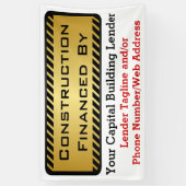 Banderoles Construction Financée Par Le Panneau Emploi Du Dév (Vertical)