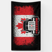 Banderoles Convoi pour la liberté des camions du Canada 2022 (Vertical)