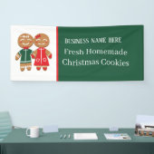 Banderoles cookie de Noël maison frais ajouter le texte (Salon professionnel)