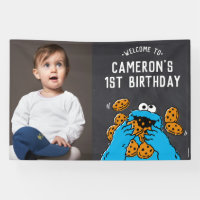 Cookie Monster 1er anniversaire Bienvenue