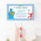 Banderoles Cookie Monster et Elmo Anniversaire (En situation)