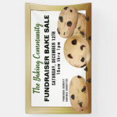 Banderoles Cookies à chips de chocolat collecte de fonds Vent (Vertical)