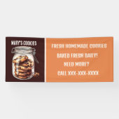 Banderoles Cookies maison frais ajouter des vendeurs de texte (Horizontal)