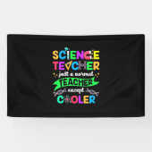 Banderoles Cool enseignant scientifique (Horizontal)