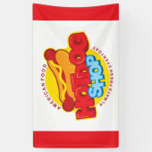Banderoles cool hotdog shop word art (Vertical)