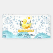 Banderoles Cool jaune 1er canard en caoutchouc invitations d' (Horizontal)