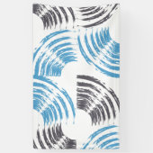 Banderoles Cool, moderne, bleu abstrait tendance (Vertical)