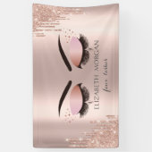 Banderoles Cool moderne Faux Lashes Rose Gold Drives Beauté (Vertical)