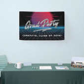 Banderoles Cool Retro 80's Synthwave New Wave Grad Party (Salon professionnel)