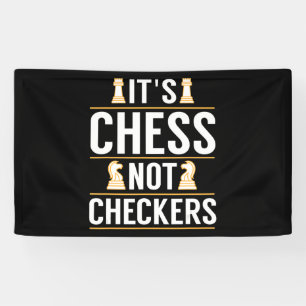 Banderoles cool ses échecs pas checkers chèques joueurs cadea