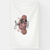 Banderoles Coquette Citrouille rose Chat classique T-shirt (Vertical)