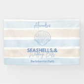 Banderoles Coquillages et cloches Mariages Bachelorette (Horizontal)