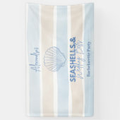 Banderoles Coquillages et cloches Mariages Bachelorette (Vertical)