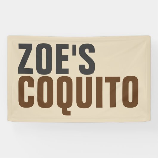 Banderoles Coquito Rustique Moderne (Horizontal)
