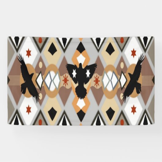 Banderoles Corneille amérindienne (Horizontal)