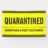 Banderoles Coronavirus Self Isolation Quarantine (Horizontal)