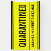 Banderoles Coronavirus Self Isolation Quarantine (Vertical)