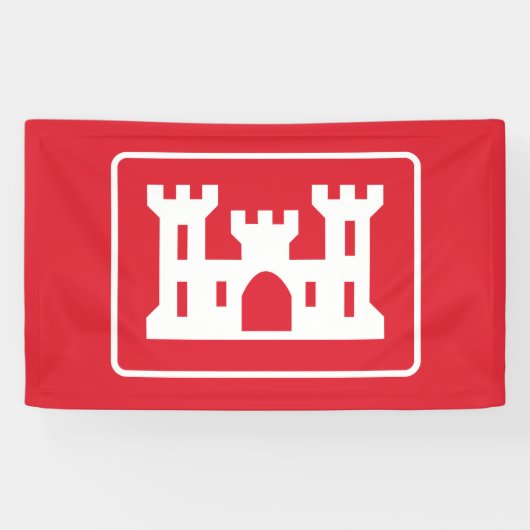 Banderoles Corps des ingénieurs américains DOD Military (Horizontal)