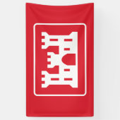 Banderoles Corps des ingénieurs américains DOD Military (Vertical)