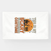 Banderoles Costume de menuiserie effrayant Halloween Design V (Horizontal)