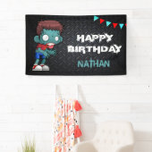 Banderoles Costume d'Halloween garçon Zombie fête d'anniversa (En situation)