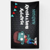 Banderoles Costume d'Halloween garçon Zombie fête d'anniversa (Vertical)