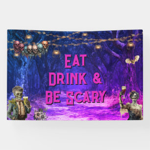 Banderoles Costume et cocktails Halloween