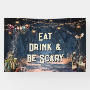 Banderoles Costume et Cocktails Halloween