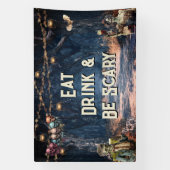 Banderoles Costume et cocktails Halloween (Verticale)