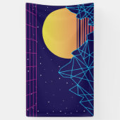 Banderoles Couche de soleil Vaporwave (Vertical)